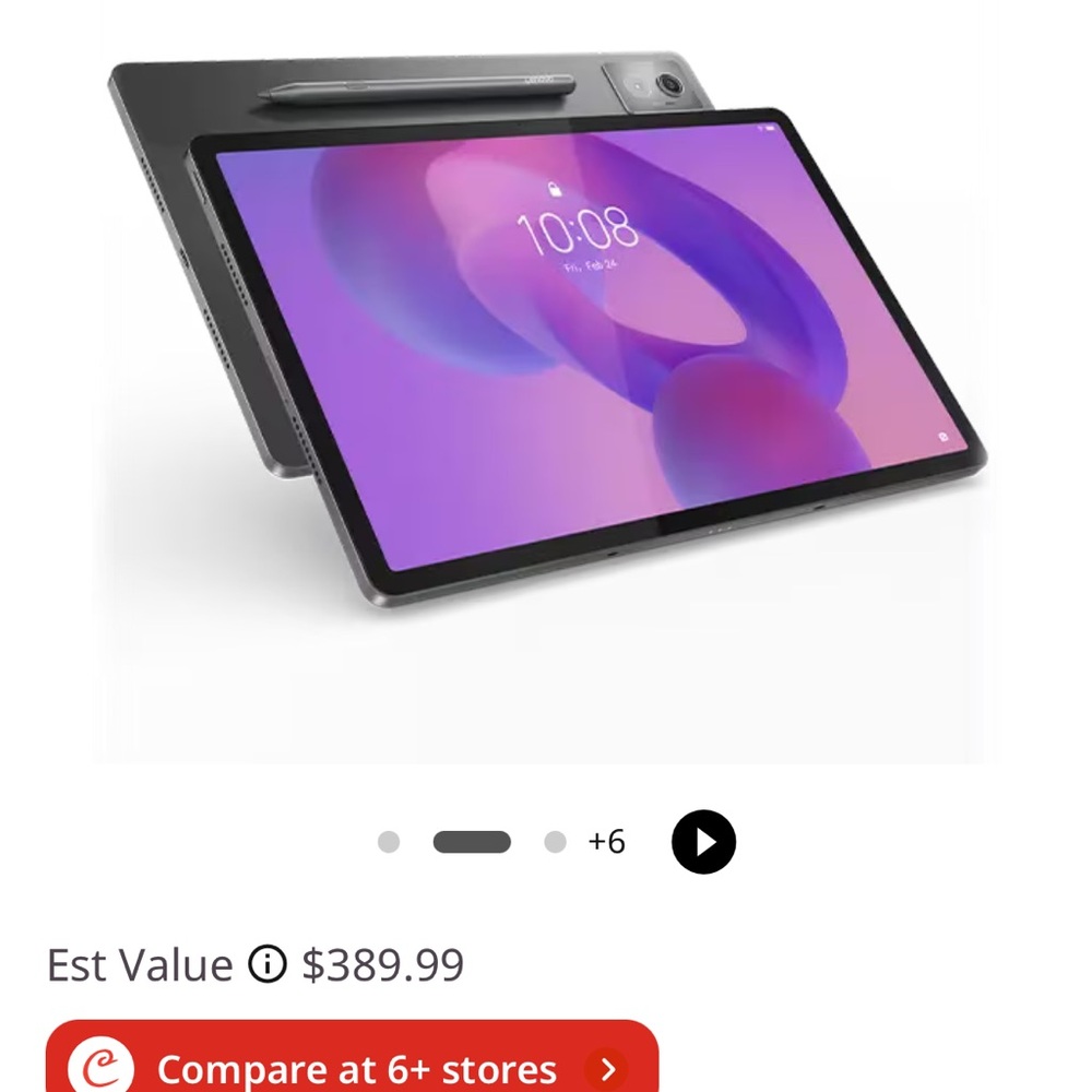 Lenovo Black Tablet with Keyboard and Stylus - Picture 3 of 5